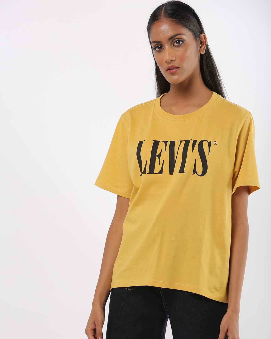 levis yellow t shirt women's