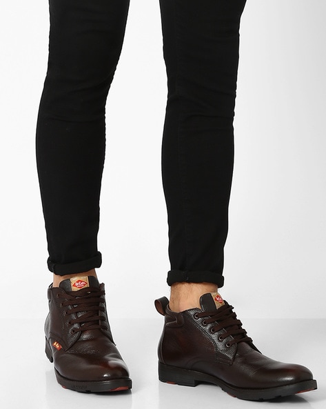 lee cooper lace up boots
