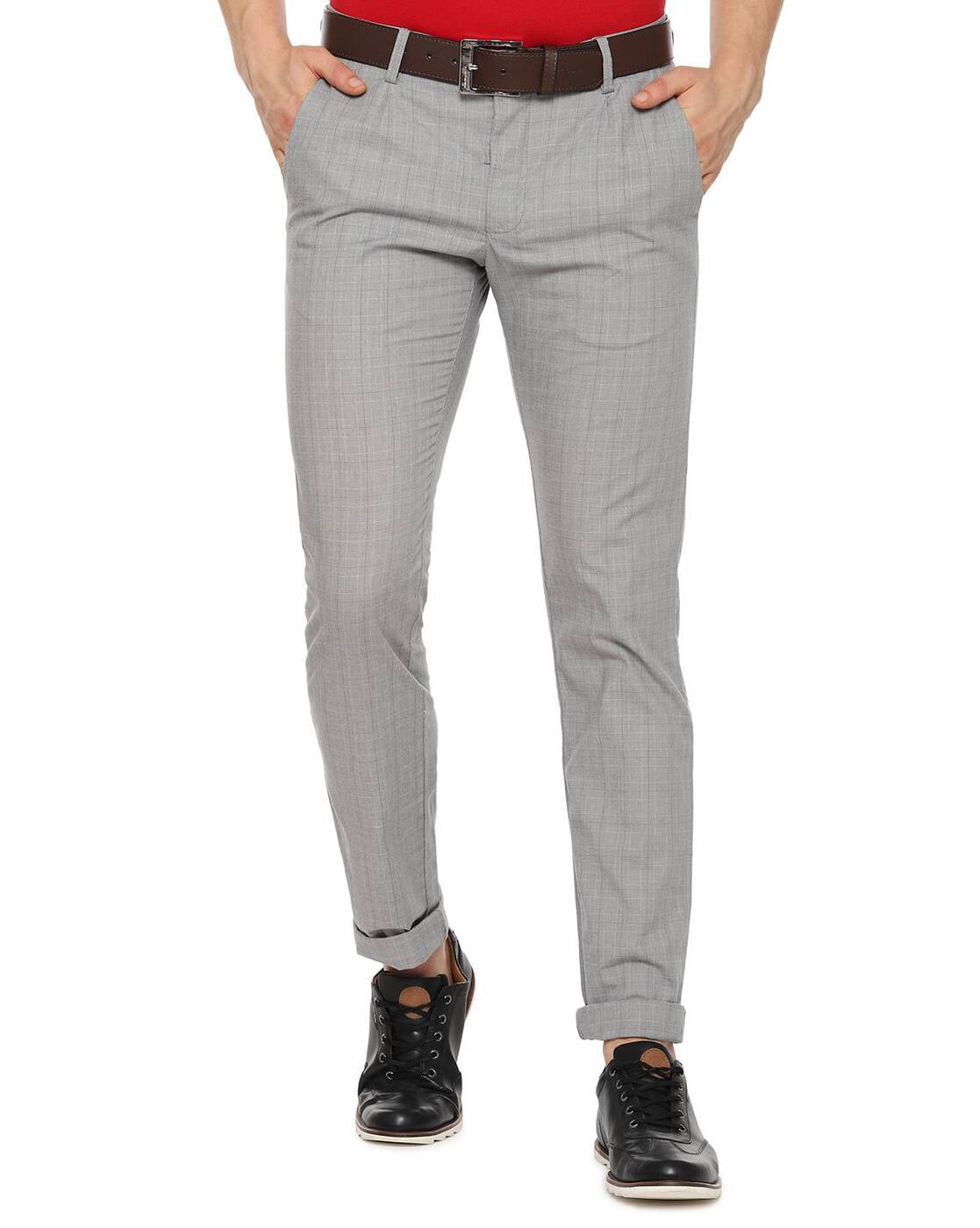 Buy Light Grey Trousers \u0026 Pants for Men 