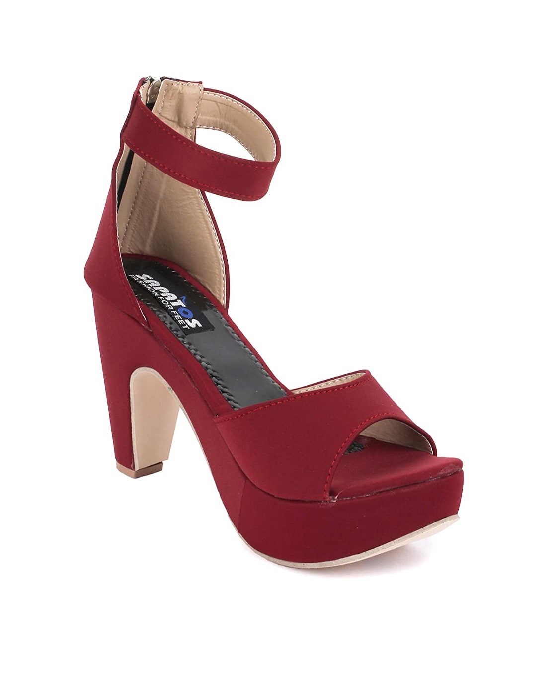 Soles Women Maroon Heels at Rs 999.00 | Heel Shoes | ID: 26475062988