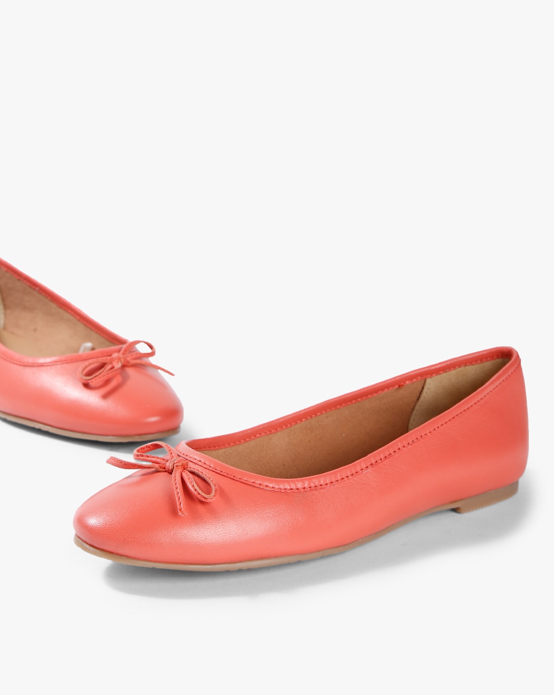 orange flat shoes