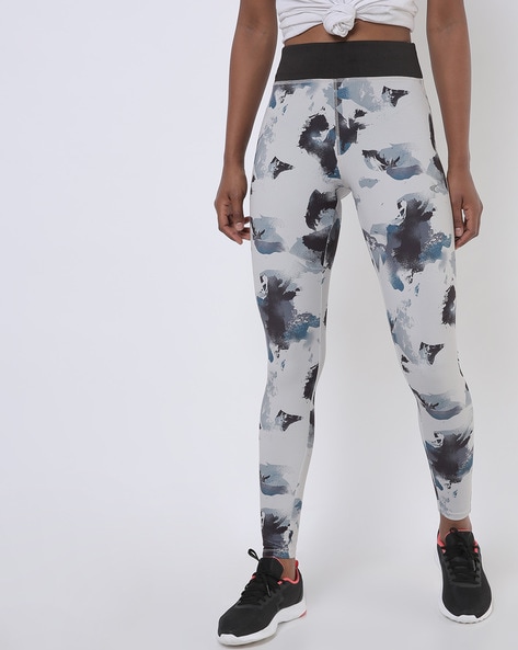 Power Gym Leggings - Grey Dapple Print | Sweaty Betty