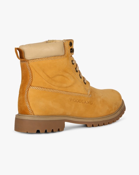 woodland yellow boots