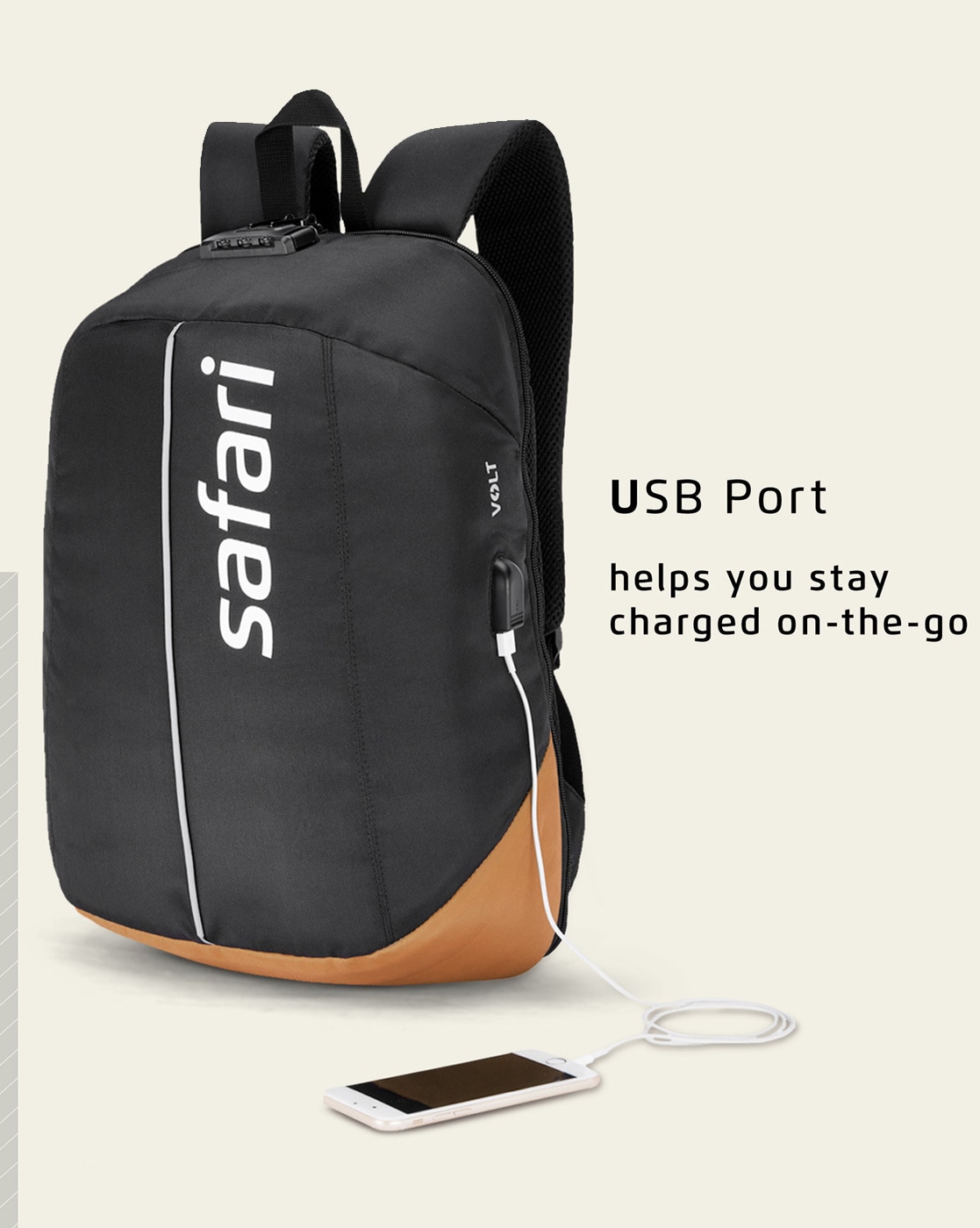 safari usb backpack