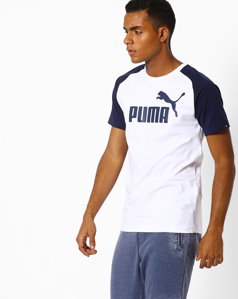 navy blue puma t shirt