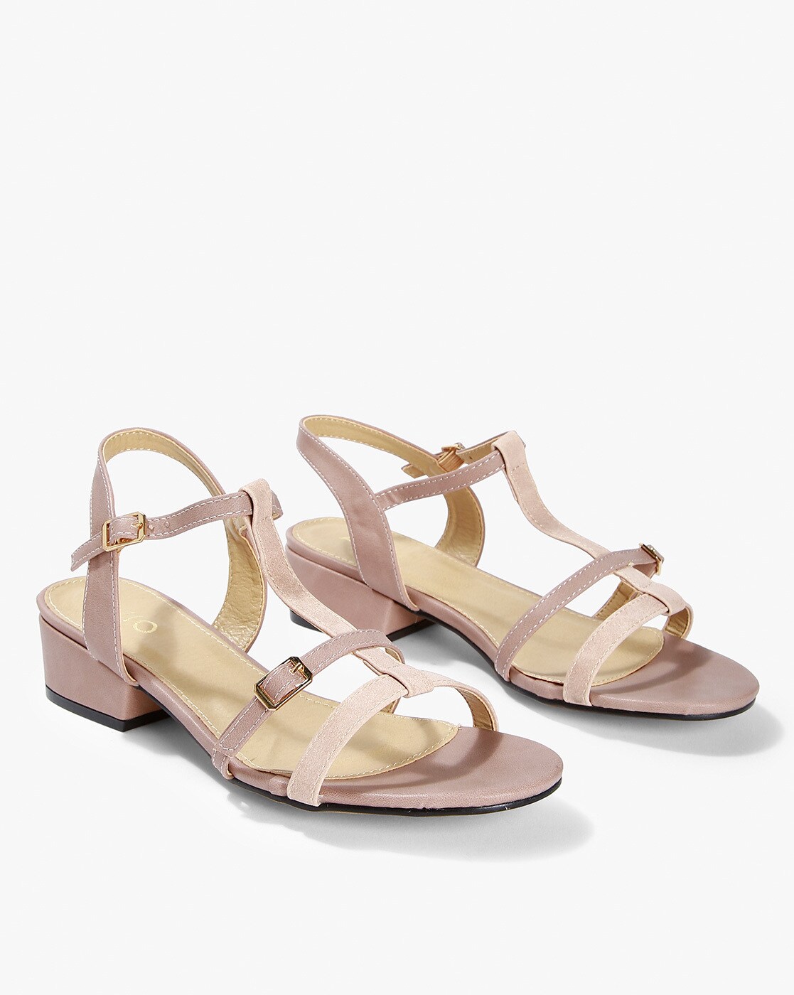 Pink Heeled Sandals for Women by AJIO 