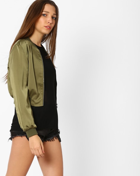 Coperni cut-out Cropped Bomber Jacket - Farfetch