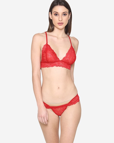 Buy Red Lingerie Sets for Women by N-Gal Online