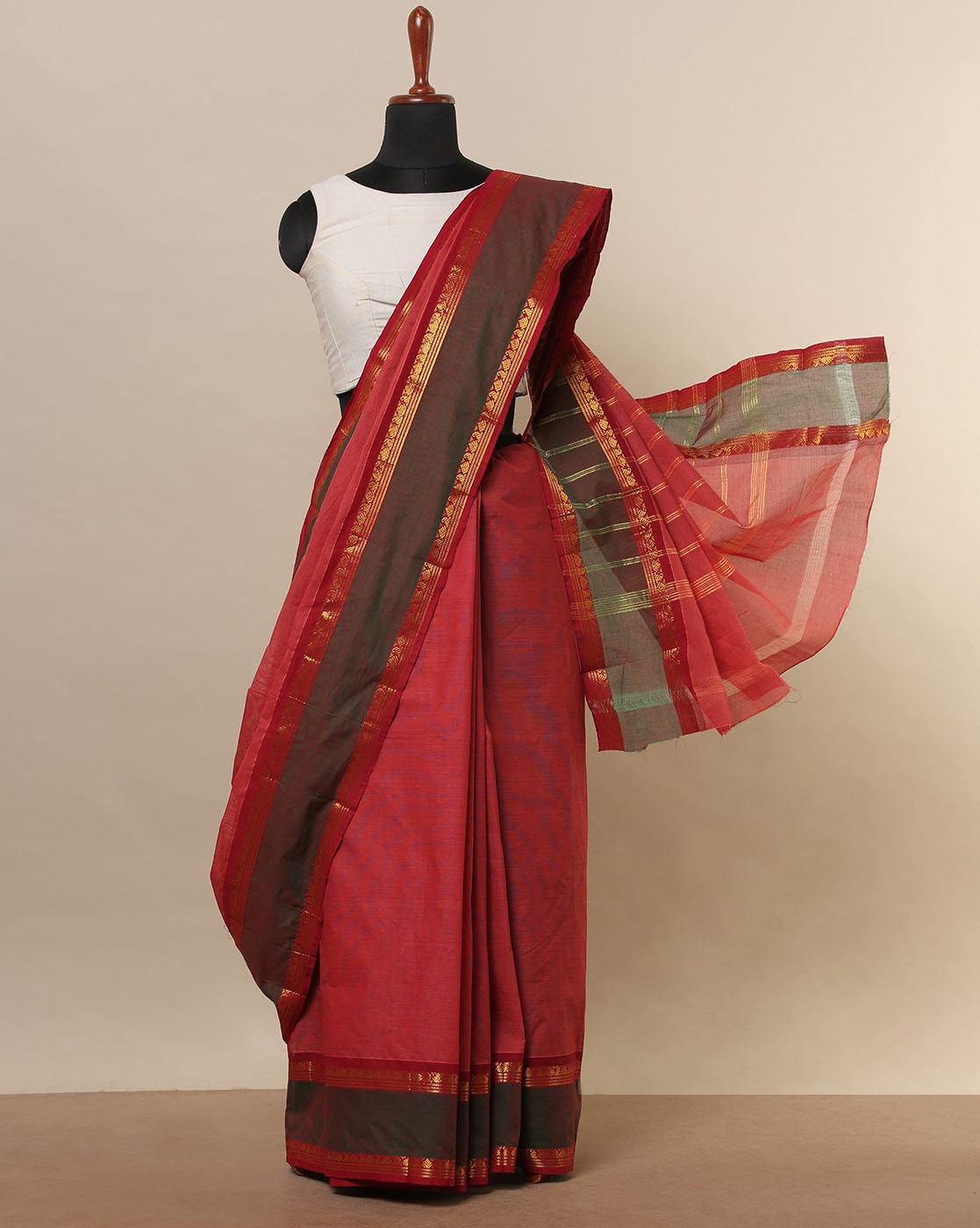 Pure Tussar Georgette Handloom Banarasi Turkish Saree – Khinkhwab