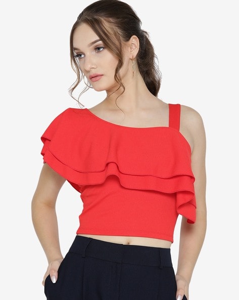 Fancy Solid Crop Camisole at Rs 662.00, Camisoles