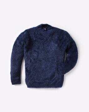 brown fleece pullover