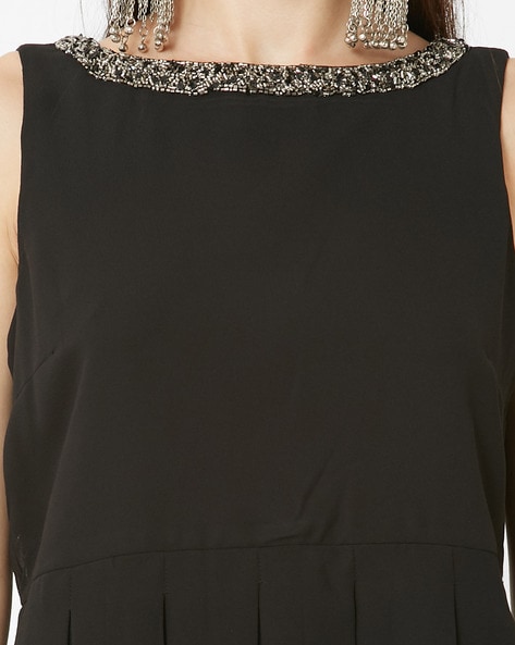 embellished back dress