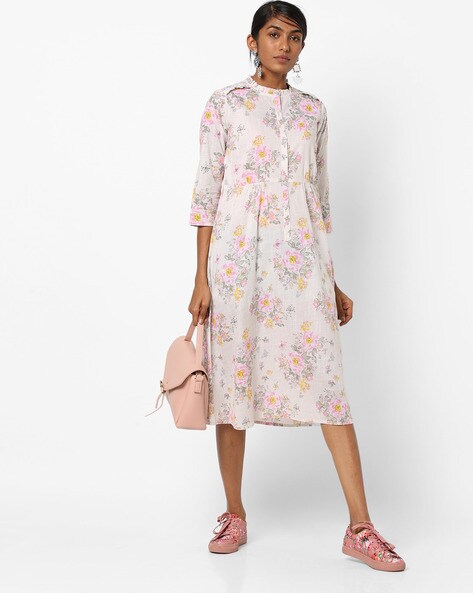 Buy Peach Dresses for Women by Fig Online | Ajio.com