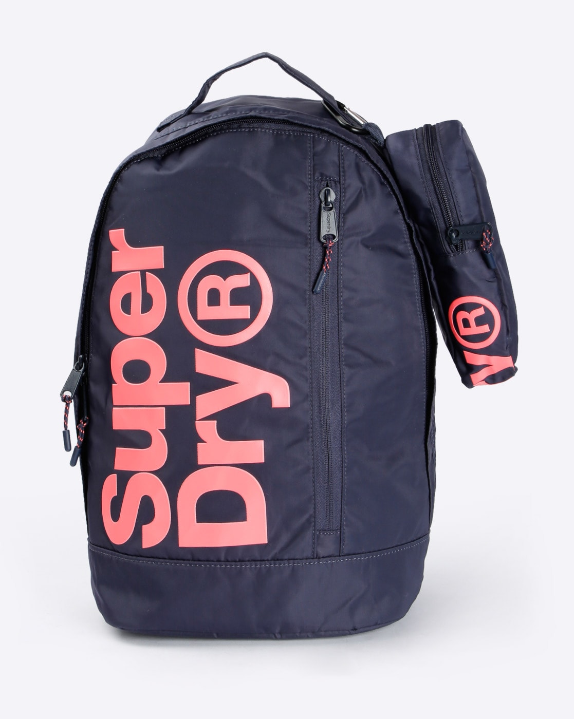 purple superdry bag