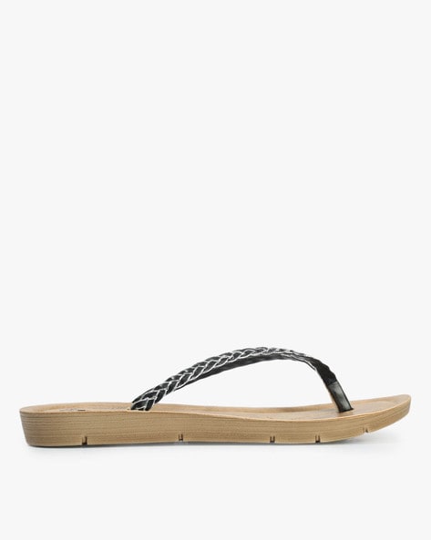 Victoria K. Women's Braided T-Strap Thong Sandal - Walmart.com