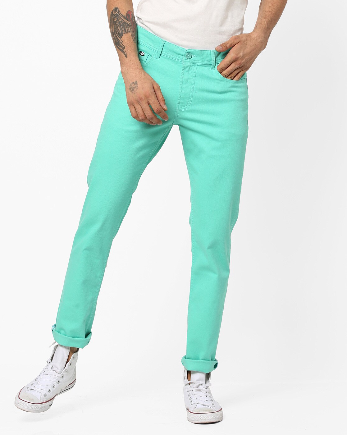 Discover 68+ sea green trousers latest - in.cdgdbentre