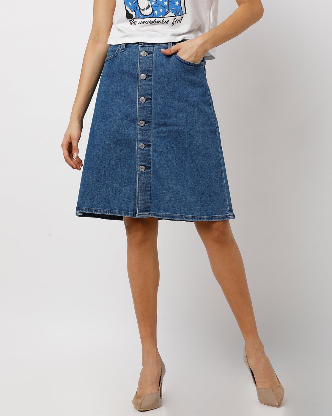 Buy Blue Skirts for Women by LEVIS 