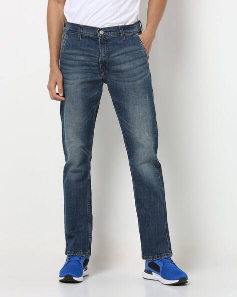 levi's mid rise straight jeans