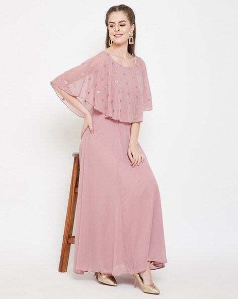  Embellished  Fit and Flare Dress 