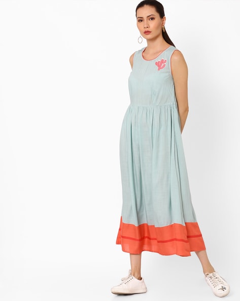 Buy Blue Dresses & Gowns for Women by FTDIVA Online | Ajio.com