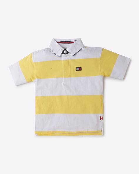 tommy hilfiger yellow polo t shirt