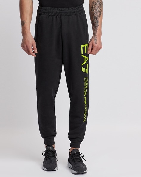 emporio armani black joggers