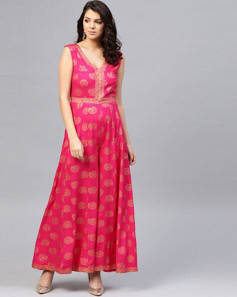 block print jumpsuit
