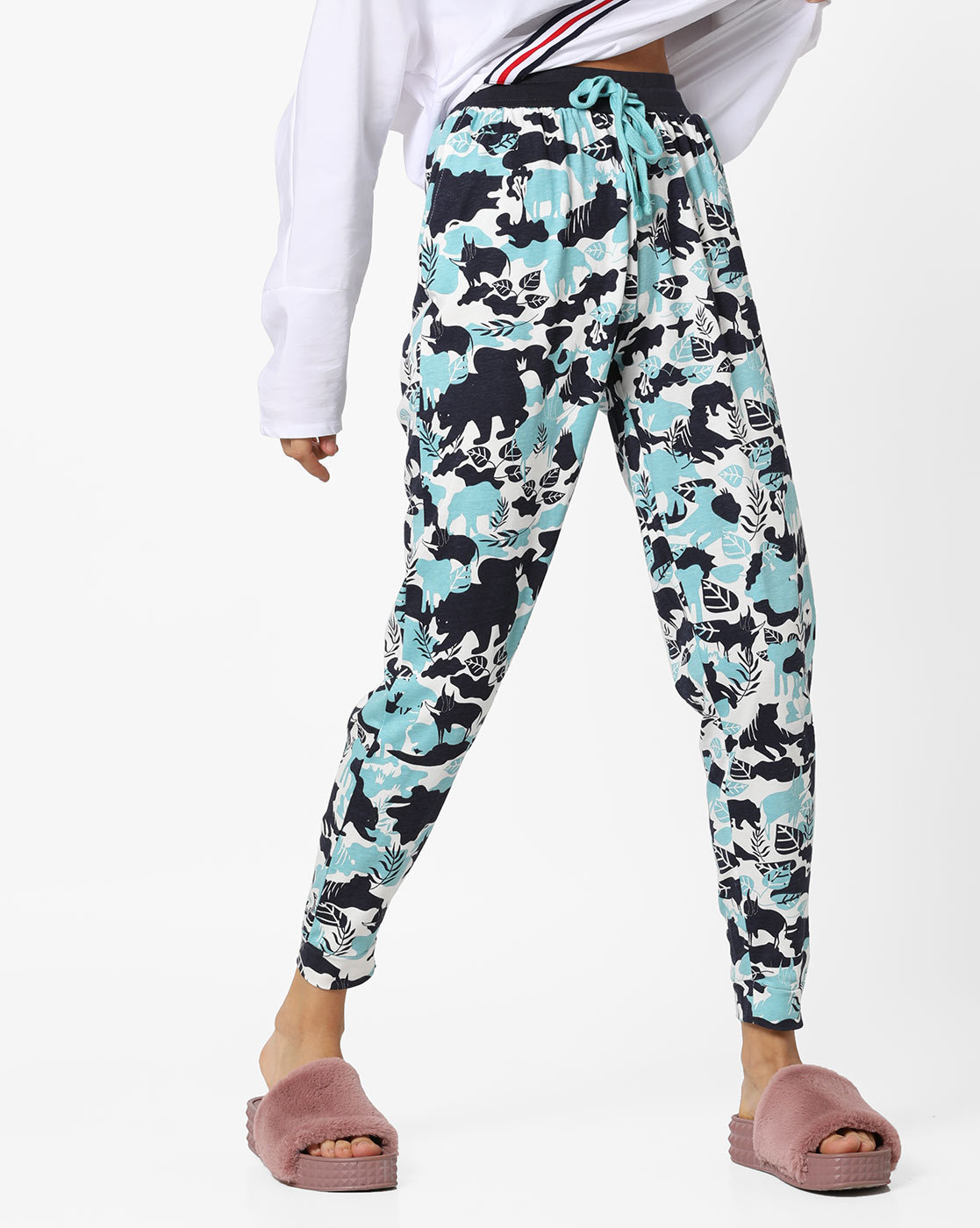 printed track pants for womens