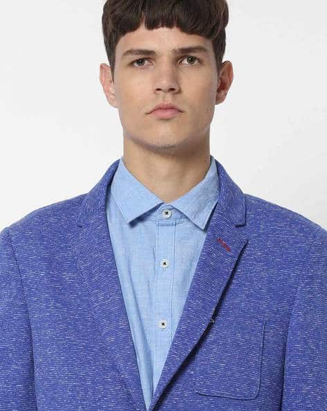 azure blue blazer