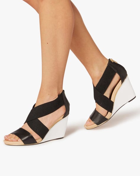 Kaye Colourblock Strappy Wedges