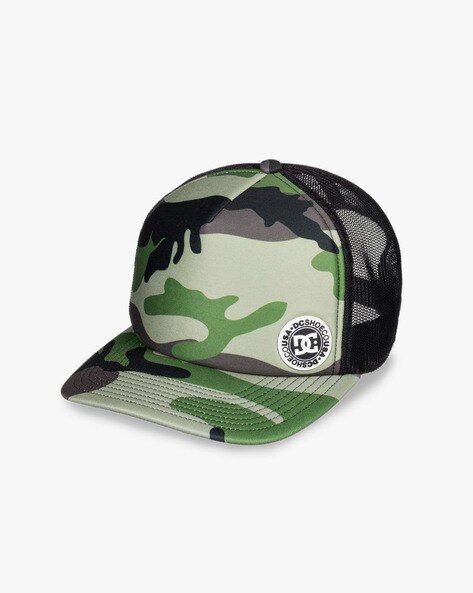 green and black dc hat