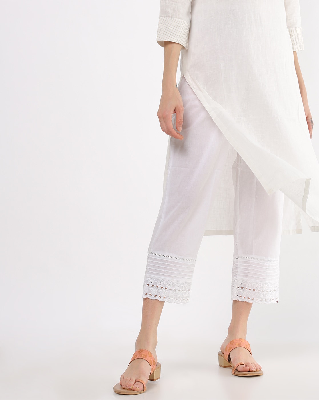Buy White Pants for Women by Biba Online