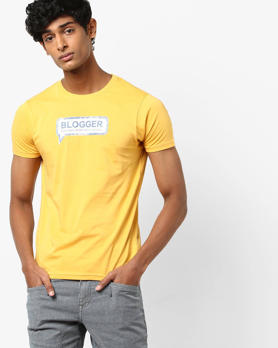 pepe jeans yellow t shirt