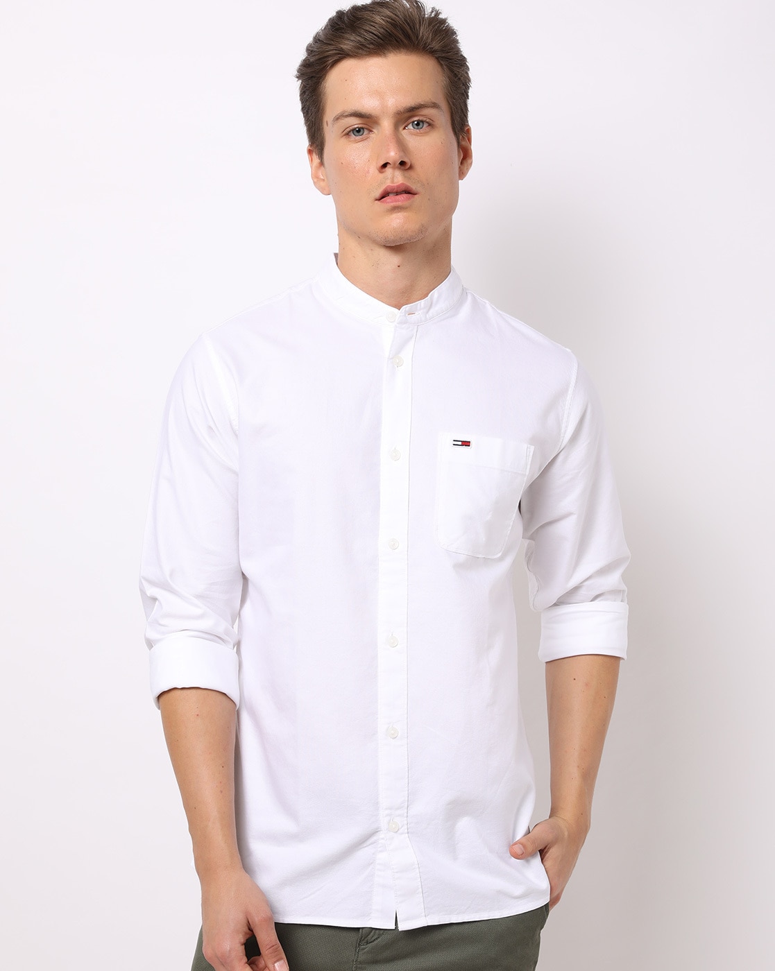 white tommy hilfiger button up