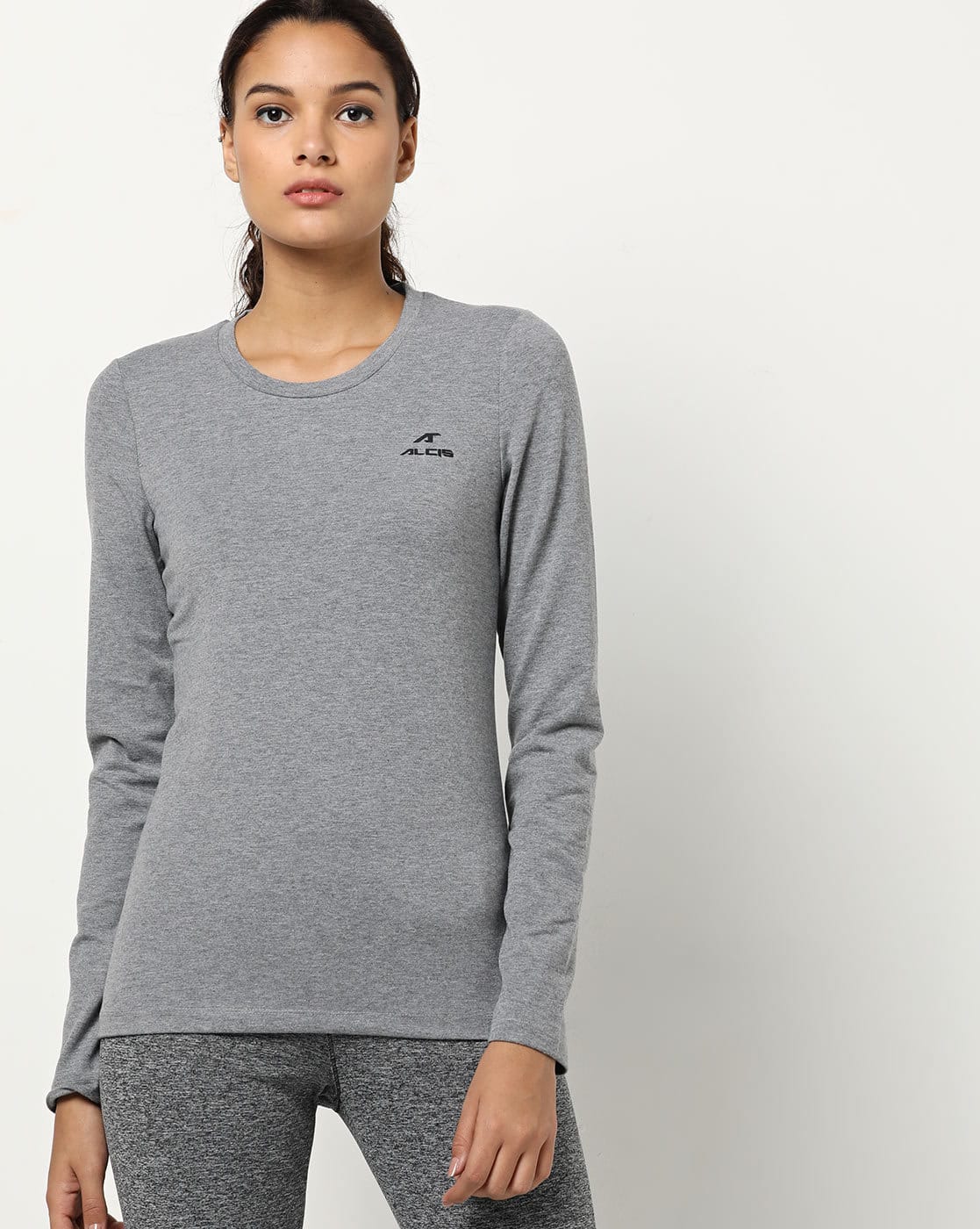 Buy Grey Tshirts for Women by ALCIS 