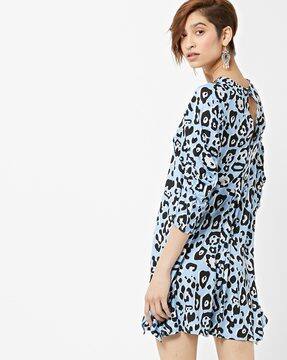 shift dress with overlay