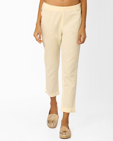 Cotton Trousers with Elasticated Waistband Price in India