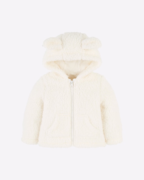 cream fleece hoodie