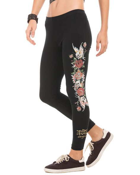 Ed Hardy low rise flared joggers in chocolate with bum graphics co-ord |  www.visionbound.com