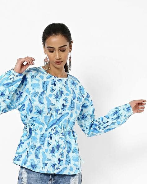 aqua blue womens tops