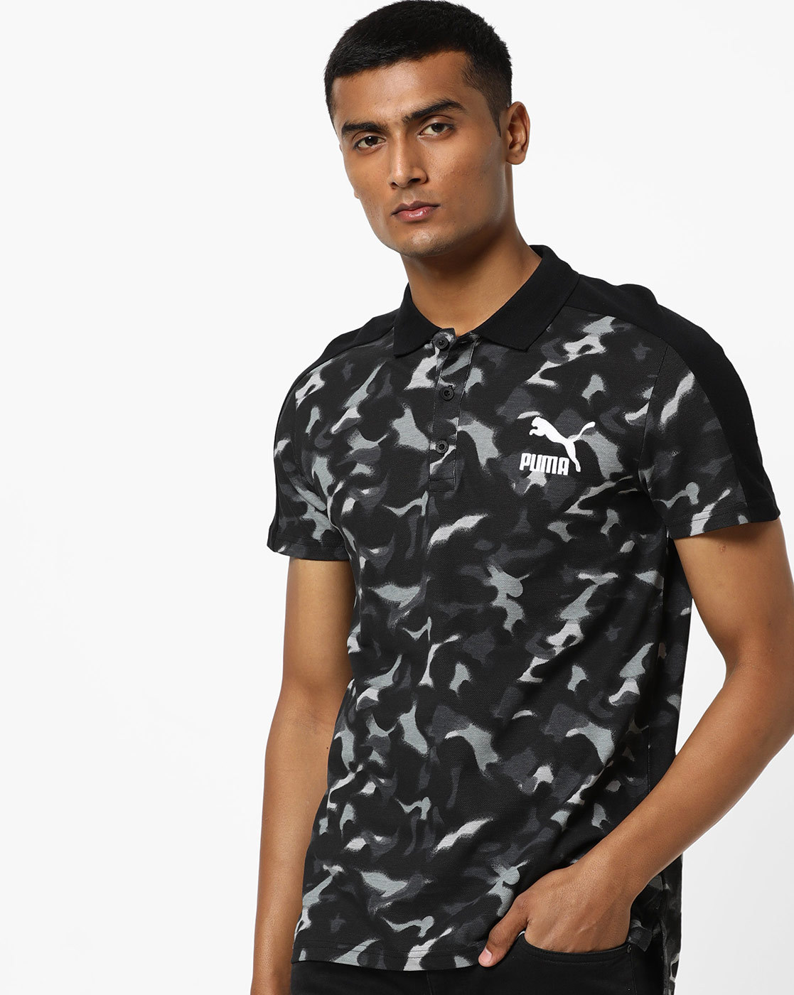 Puma store camo polo