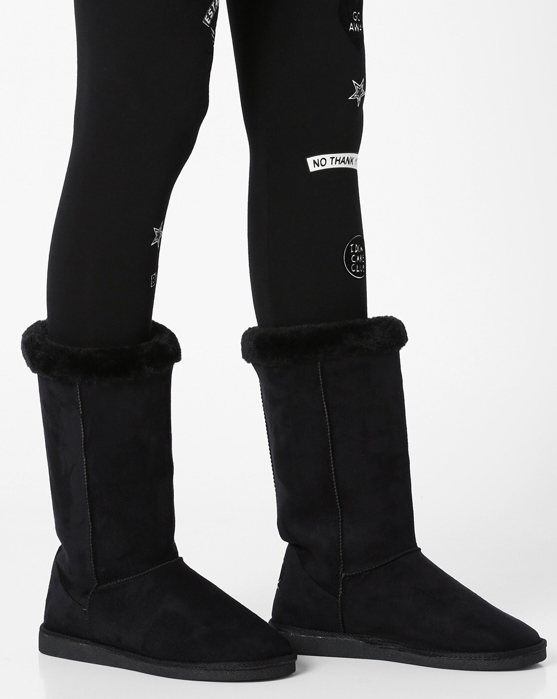 black mid calf ugg boots