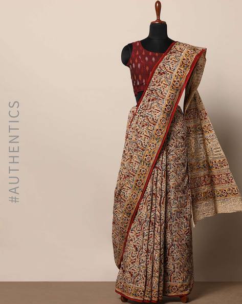 Buy Grey Sarees for Women by KAIZEN TEXO FAB Online | Ajio.com