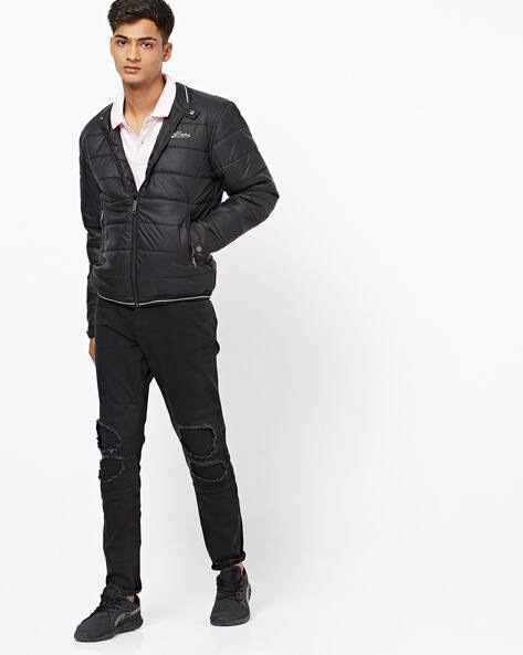 red tape quilted jacket