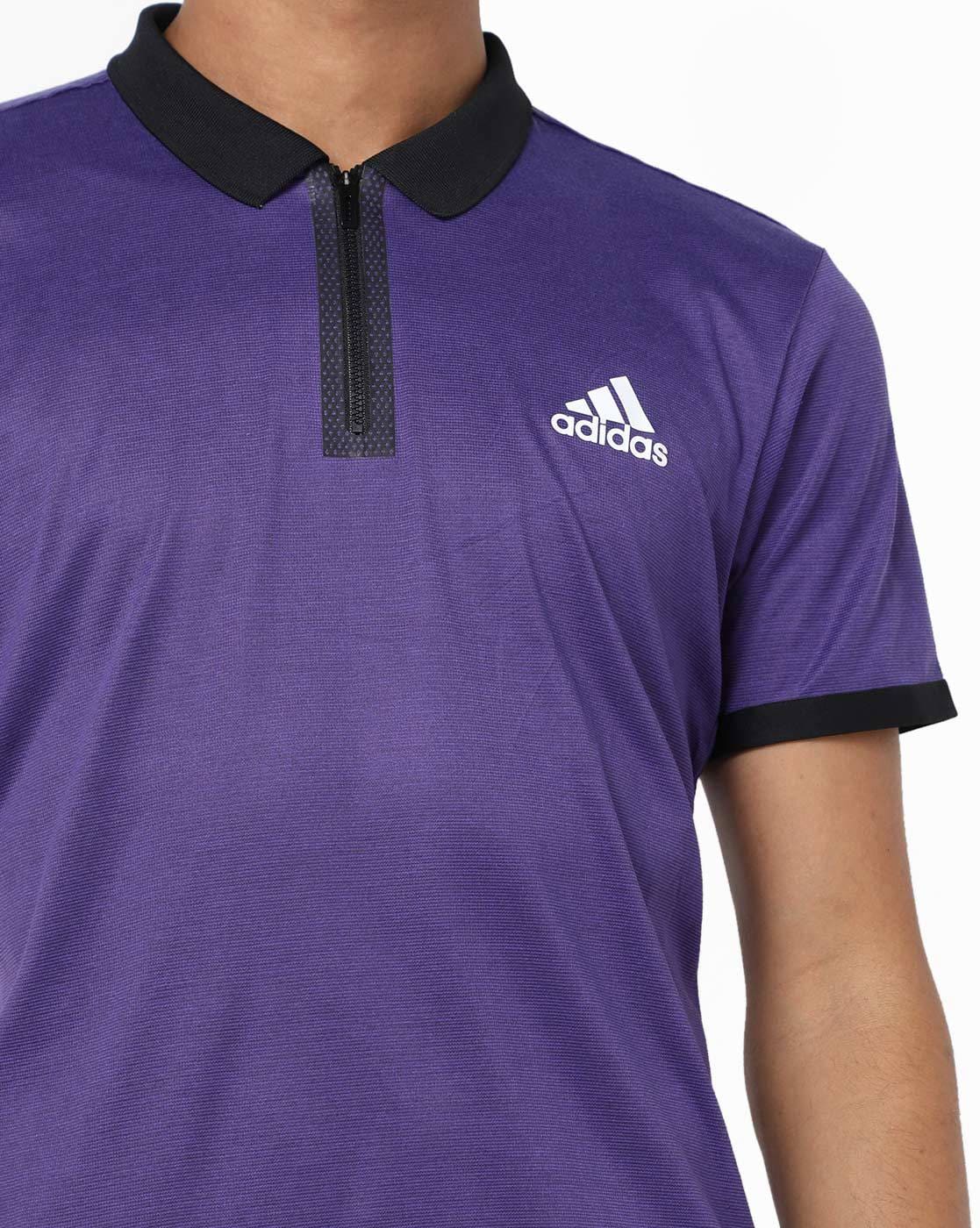 adidas purple polo