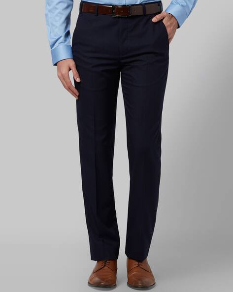 dark blue skinny trousers