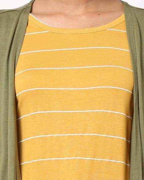 Striped Twofer Top with Insert Pockets (Image - 1)