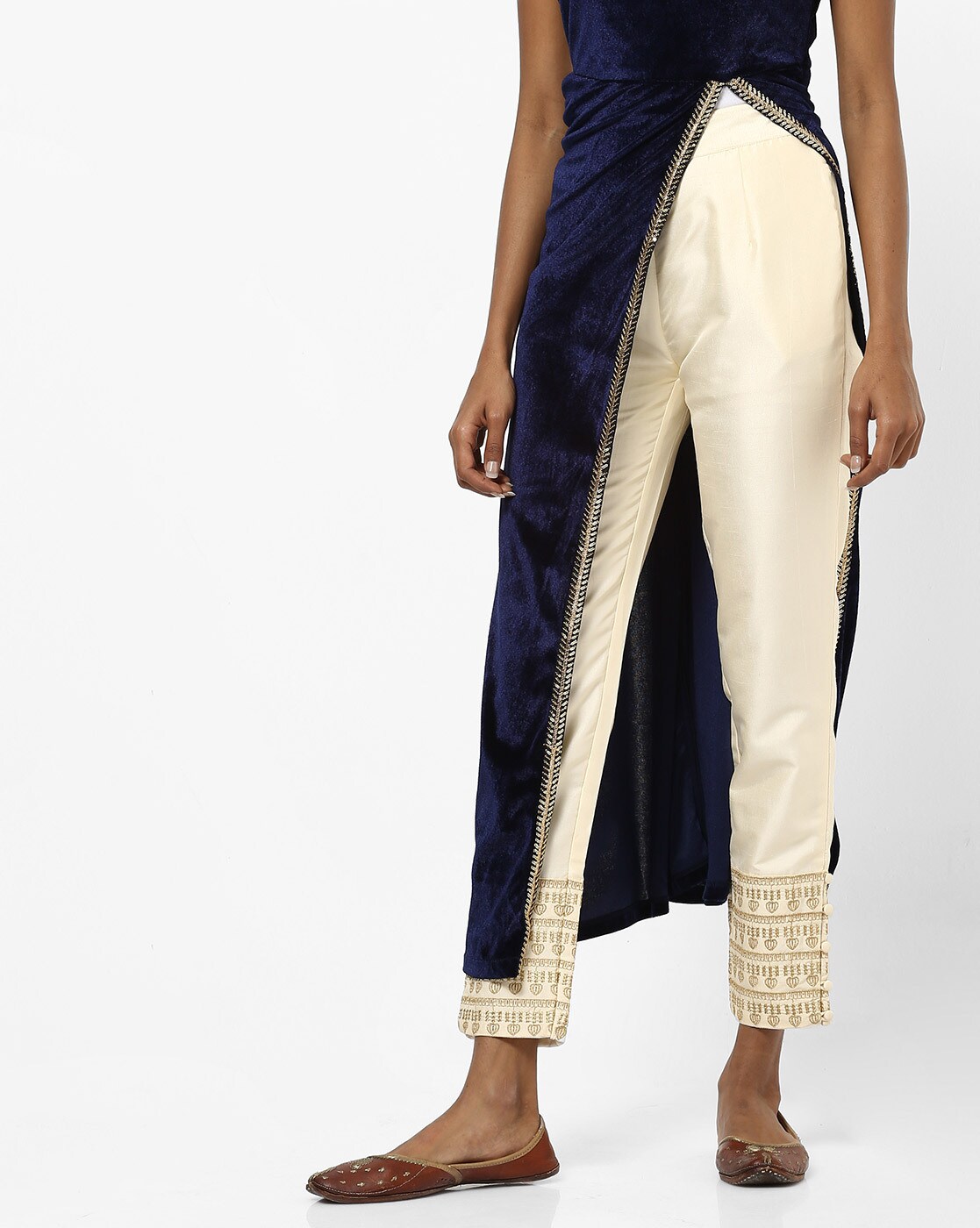 embroidered cigarette pants online