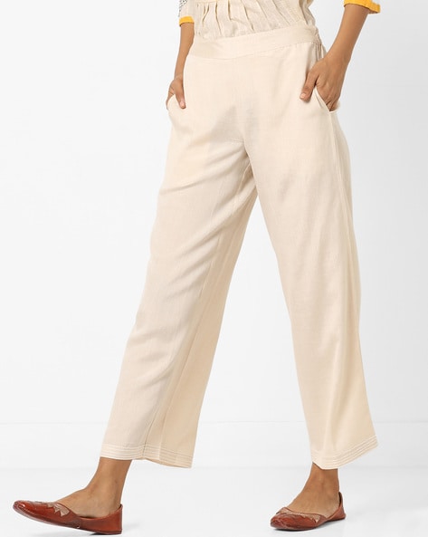 Buy Rust Orange Pants for Women by AJIO Online | Ajio.com