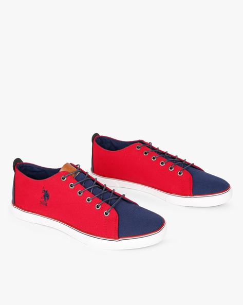 us polo red sneakers